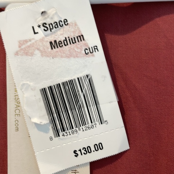 L Space Goa Wrap Dress - M color Currant - Picture 7 of 7